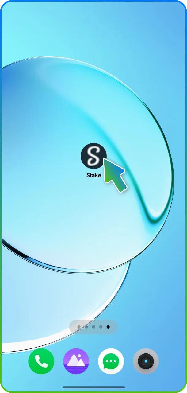 Facilite seu acesso e inicie pela tela inicial sempre que quiser jogar na Stake.