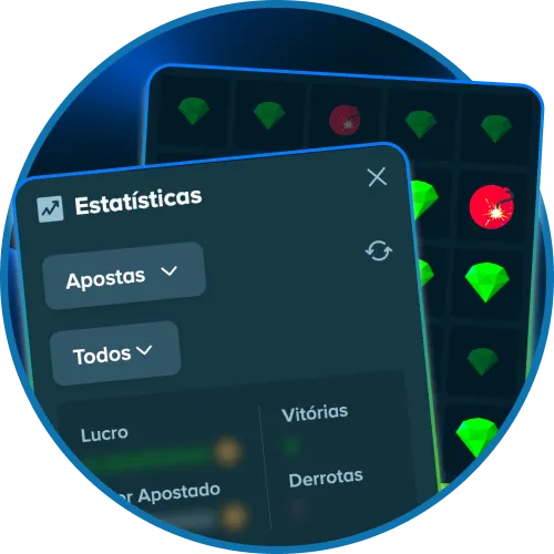 Verifique o resultado da rodada e o desfecho imediato em suas partidas de Mines na Stake.