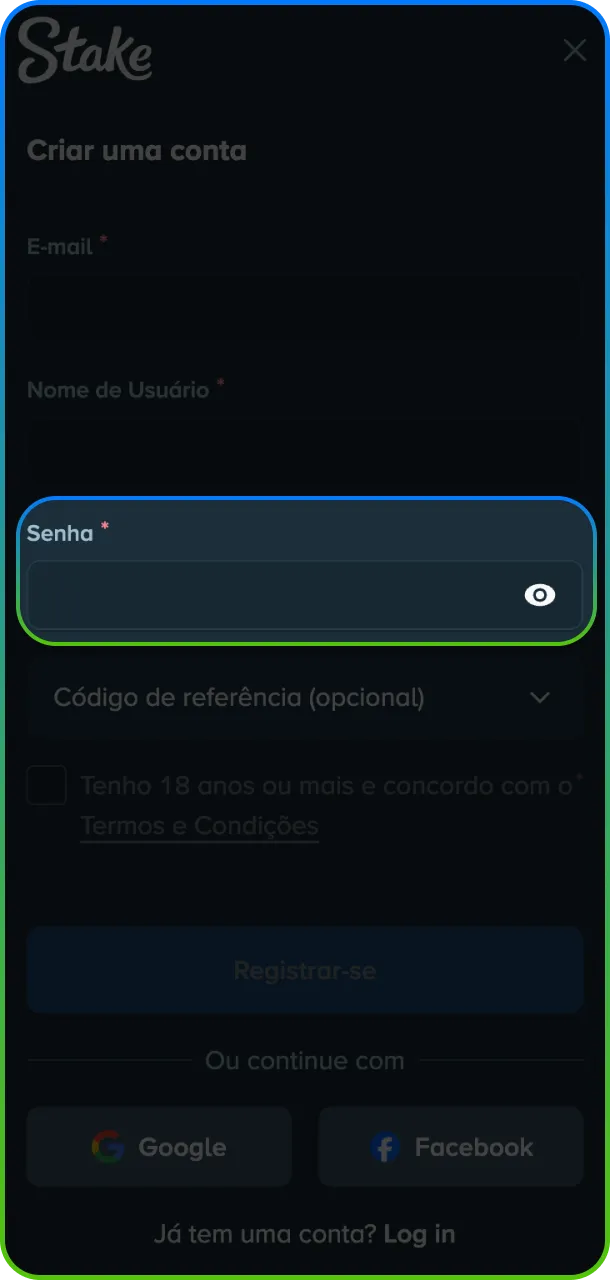 Proteja seu acesso e defina a senha de segurança no seu perfil da Stake.